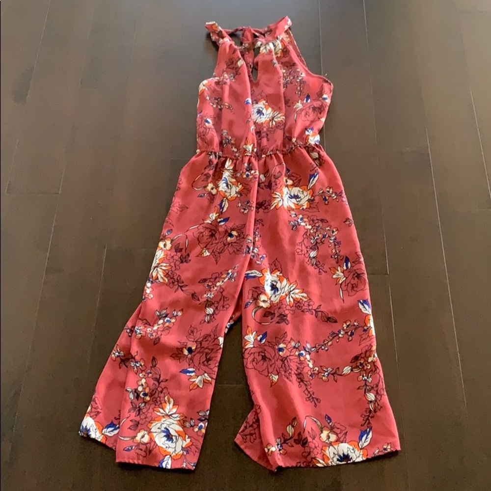 Pink summer jumpsuit